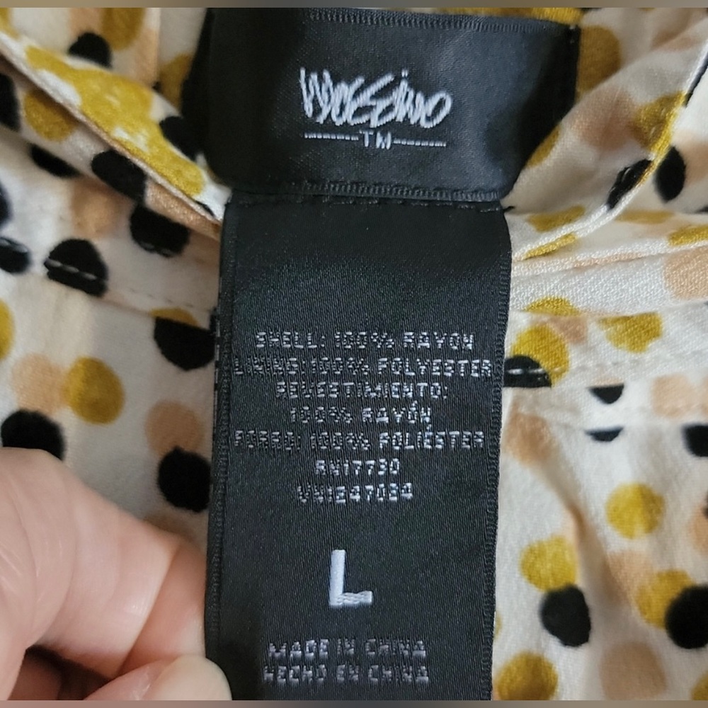 Mossimo Polka Dot Midi Skirt - Large - Like New! - Picture 7 of 8